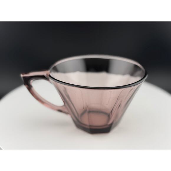 Hazel Atlas Amethyst Coffee Cup - Picture 1 of 8
